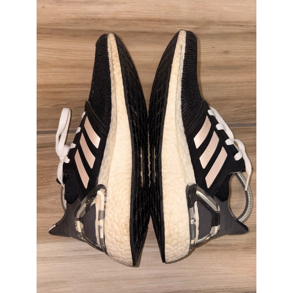Adidas UltraBoost 20 Shoes Women's Size 8 Black Camo Running Athletic Sneakers - Picture 6 of 7